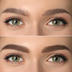 Avant-après microblading sourcils à Beauvais — maquillage permanent Nature & Beauté
