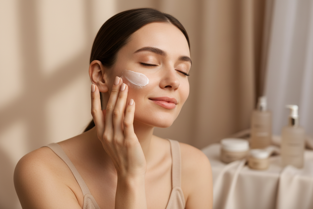 Femme crème nourrissante visage lifestyle v2