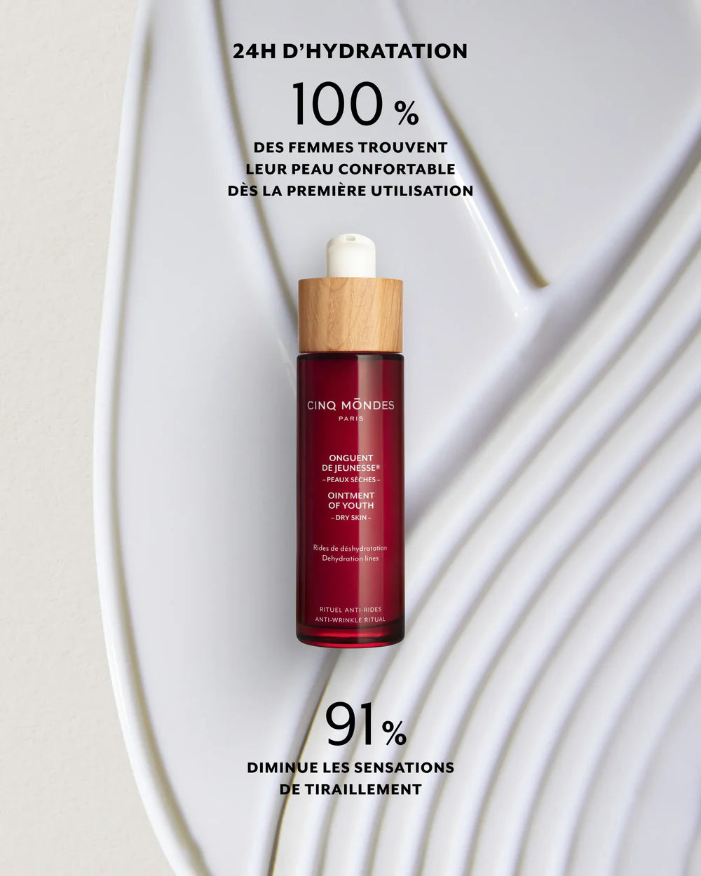 Onguent de Jeunesse Cinq Mondes 50ml - Crème Premières Rides Rituel Guilin