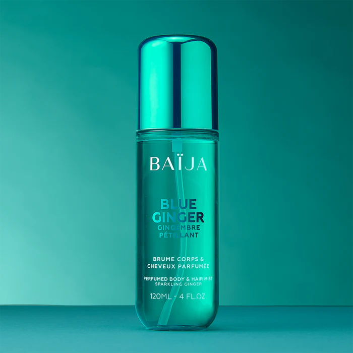 BAIJA – Brume Corps & Cheveux Parfumée Blue Ginger 120ml | Gingembre Pétillant