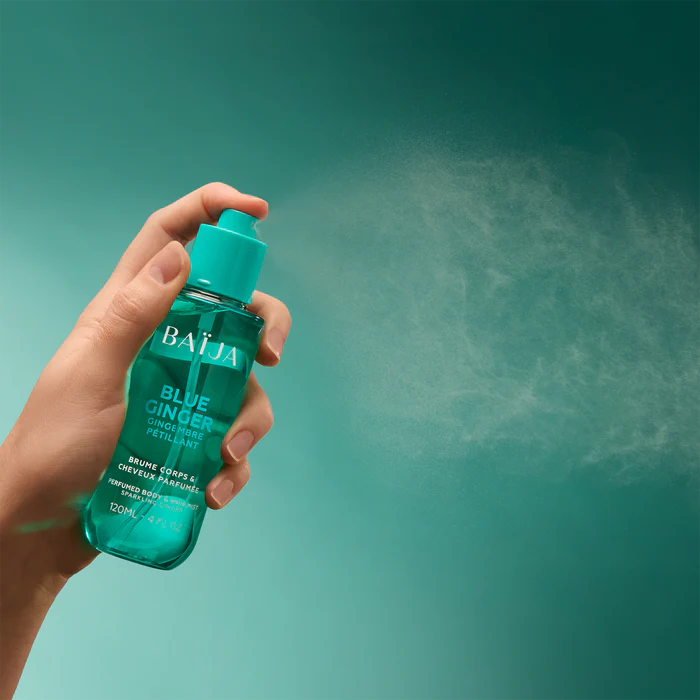 BAIJA – Brume Corps & Cheveux Parfumée Blue Ginger 120ml | Gingembre Pétillant