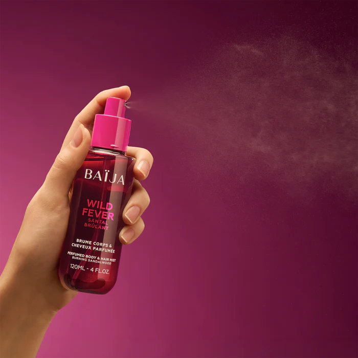 BAIJA – Brume Corps & Cheveux Parfumée Wild Fever 120ml | Santal Brûlant