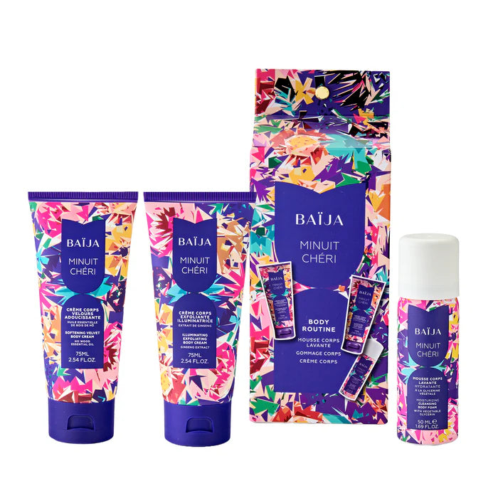 coffret soin du corps Baija senteur minuit chéri beau cadeau à offrir routine beauté corps