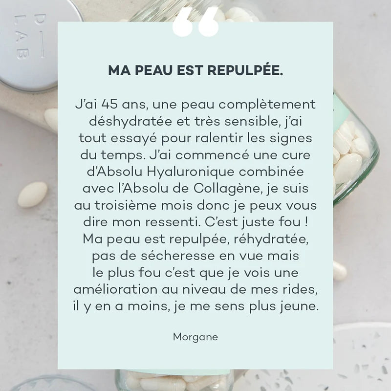 DLAB - Duo Nutrition Absolue - Collagène et Acide Hyaluronique - Cure 1 mois
