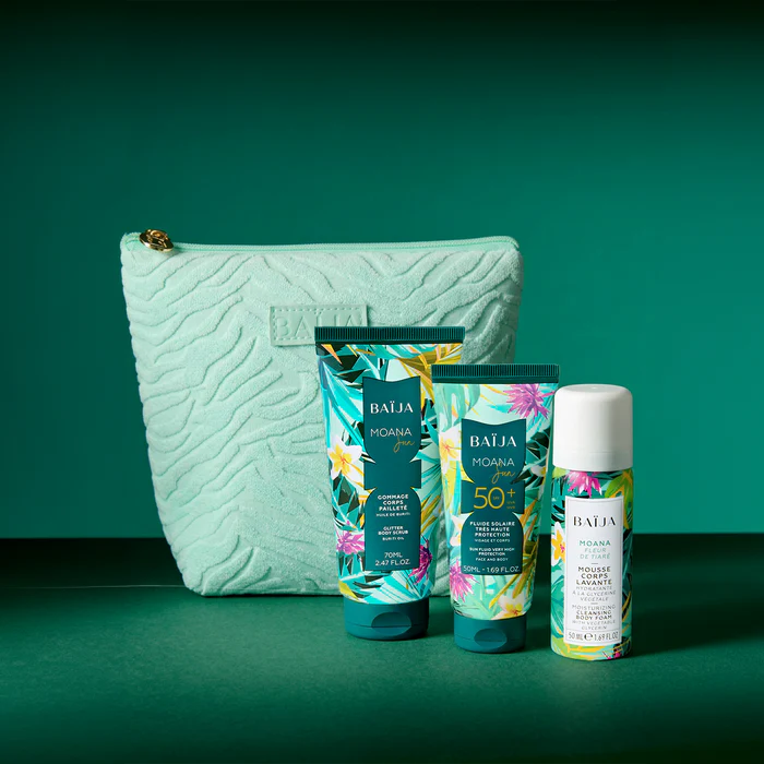 BAIJA – Trousse Rituel Solaire Moana | Coffret SPF 50+ Voyage