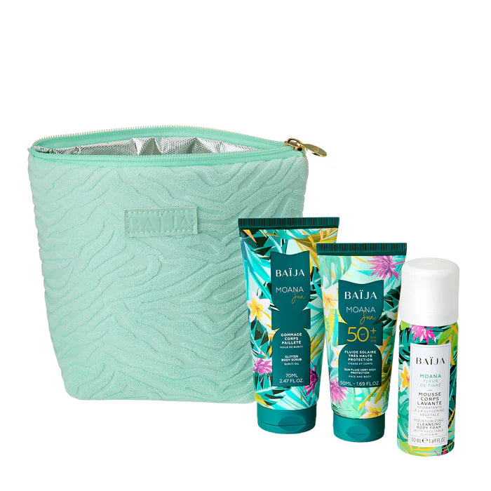 BAIJA – Trousse Rituel Solaire Moana | Coffret SPF 50+ Voyage