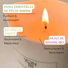 Charger l'image dans la galerie, YONKA - Bougie de Massage TAÏGA - à l'huile de sésame bio, beurre de karité et beurre de mangue