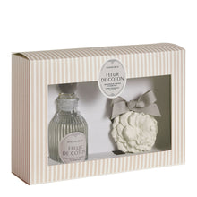Charger l'image dans la galerie, MATHILDE M - Coffret Diffuseur de Parfum 90 ml et décor parfumé - Fleur de Coton