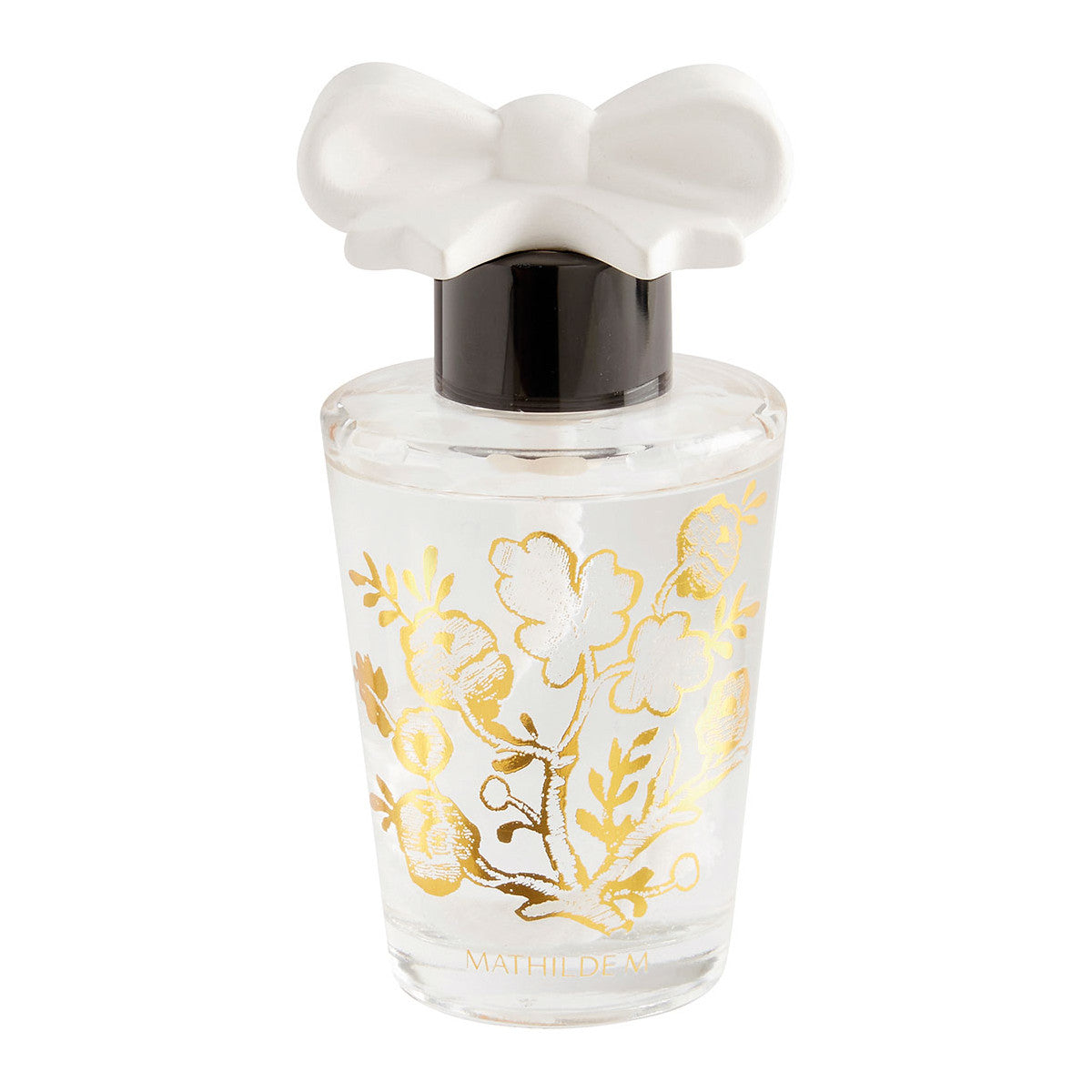 Diffuseur de parfum Marquise avec nœud en biscuit de porcelaine