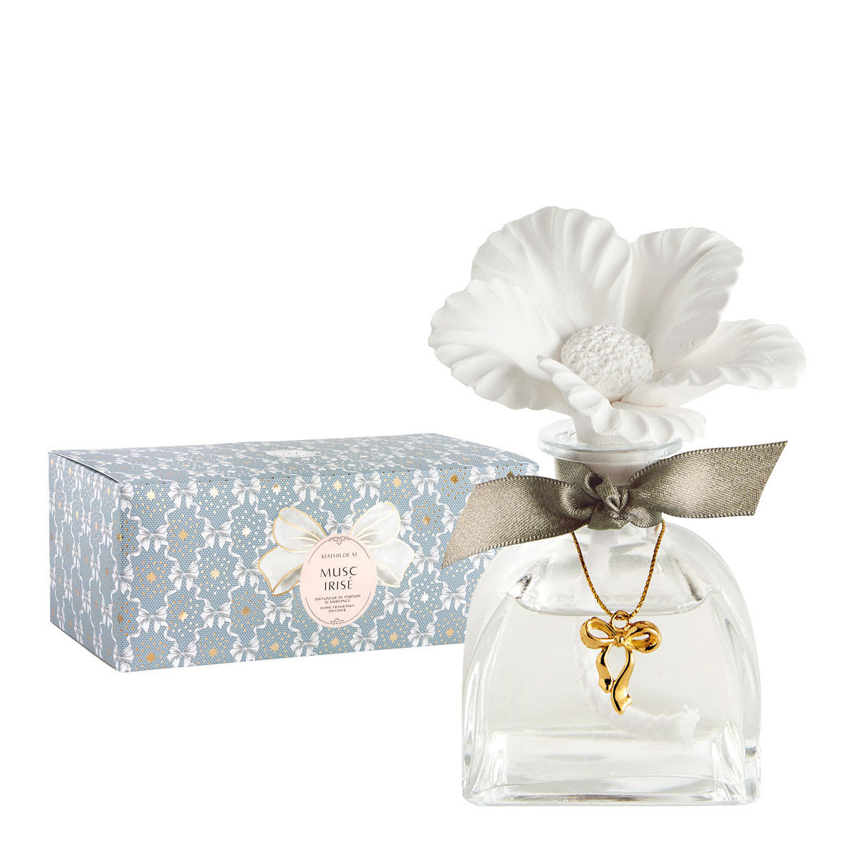 Diffuseur de parfum d’ambiance Soliflore Rubans de Fête 100 ml – Musc Irisé | Mathilde M