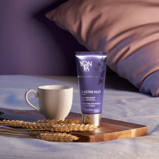 YONKA - Elastine Crème Nuit - Crème de Nuit anti-rides lissante 50 ml