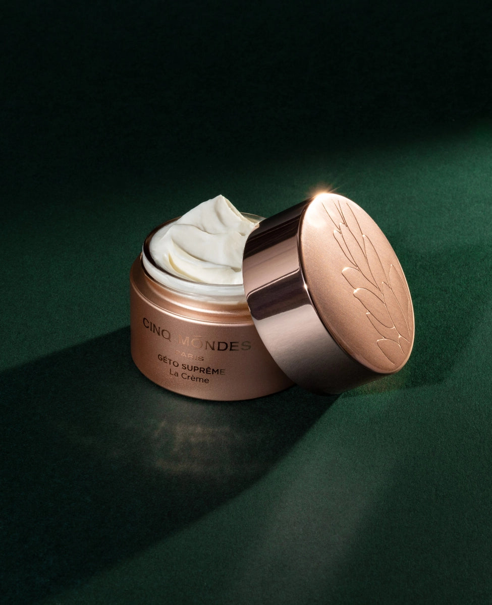 creme geto luxe efficacité anti age global premium cinq mondes disponible à Beauvais spa No Stress