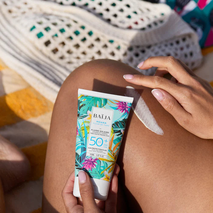 BAIJA - Fluide Solaire SPF50+ Moana Visage et Corps - format familial 150 ml ou 50 ml