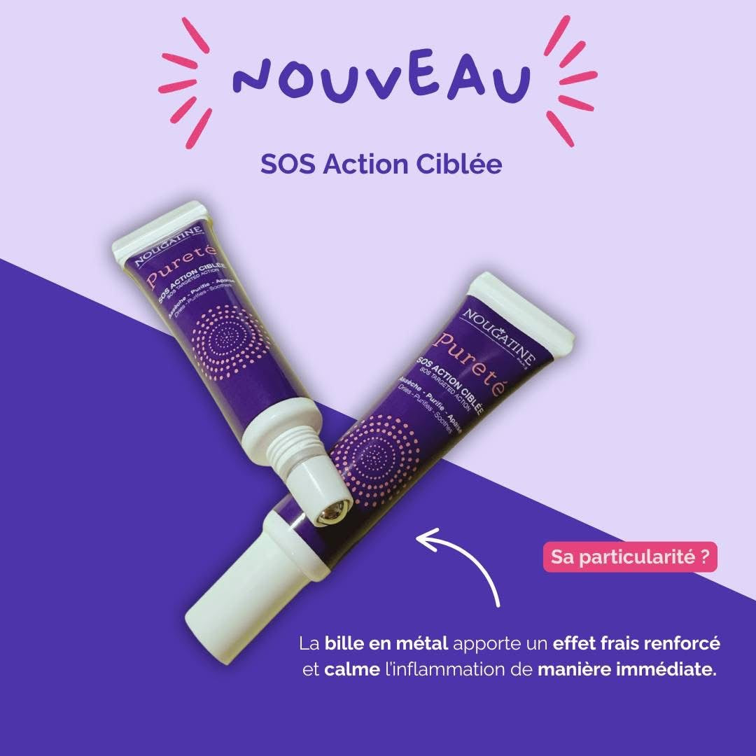 NOUGATINE – SOS Pureté Action Ciblée | Soin Anti-Boutons Préados 10 ml