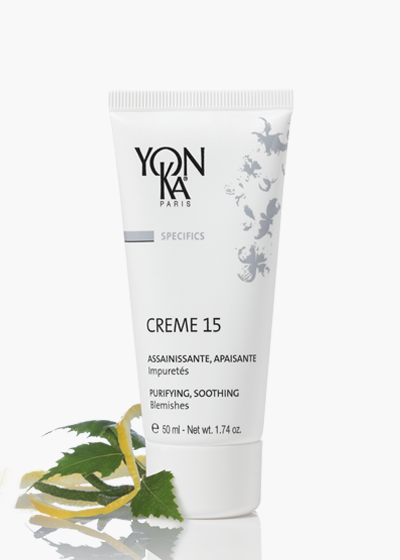 YONKA - Crème 15 50 ml - crème anti imperfections assainissante et apaisante