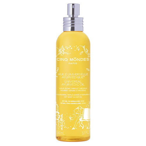 Huile Universelle Ayurvédique Cinq Mondes 150ml - Soin Corps & Cheveux