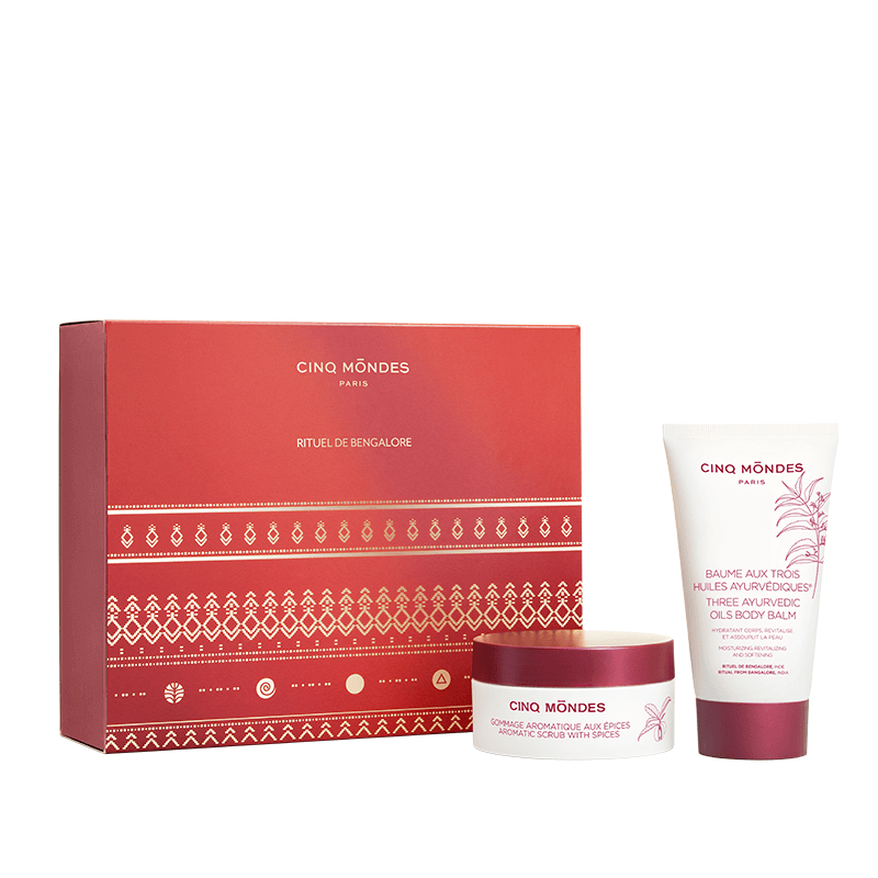 Coffret Rituel Bengalore Cinq Mondes - Gommage Épices + Baume Ayurvédique Édition Limitée