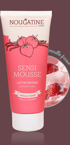 Gel douche fraise vanille enfant Nougatine