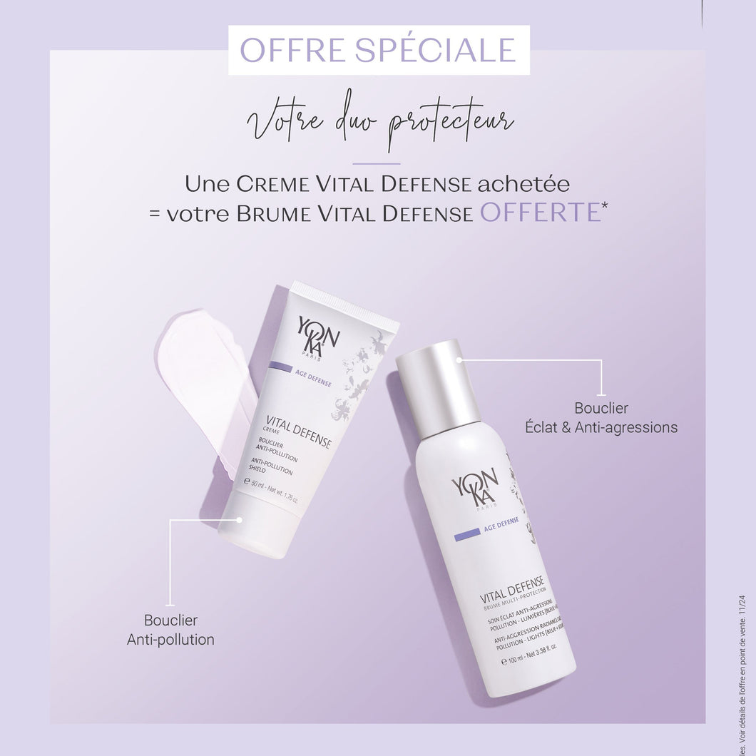 OFFRE YONKA - Bouclier Anti Pollution Vital Défense Crème = Brume OFFERTE