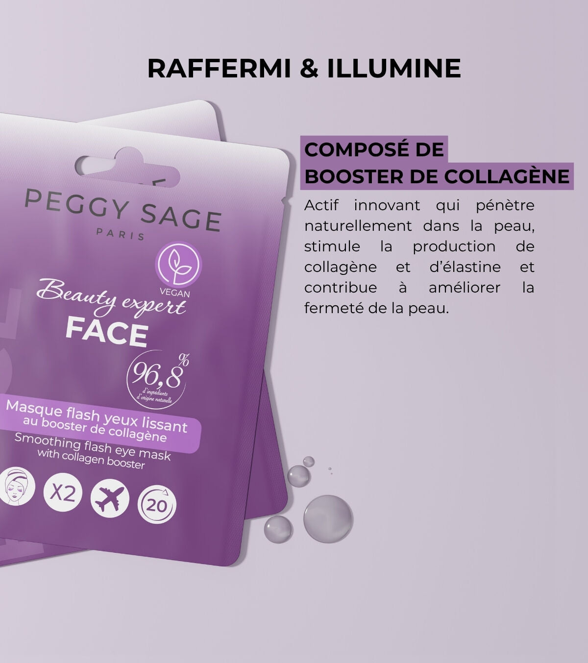 PEGGY SAGE - Votre Routine Multimasking Eclat - Masques en sachet