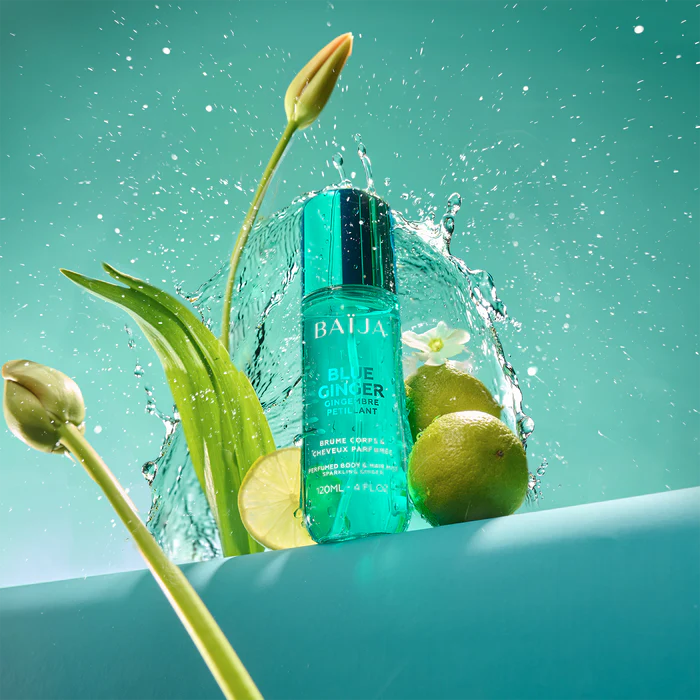 BAIJA – Brume Corps & Cheveux Parfumée Blue Ginger 120ml | Gingembre Pétillant
