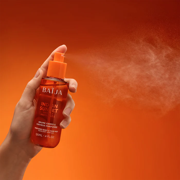 BAIJA – Brume Corps & Cheveux Parfumée Indian Sunset 120ml | Vanille