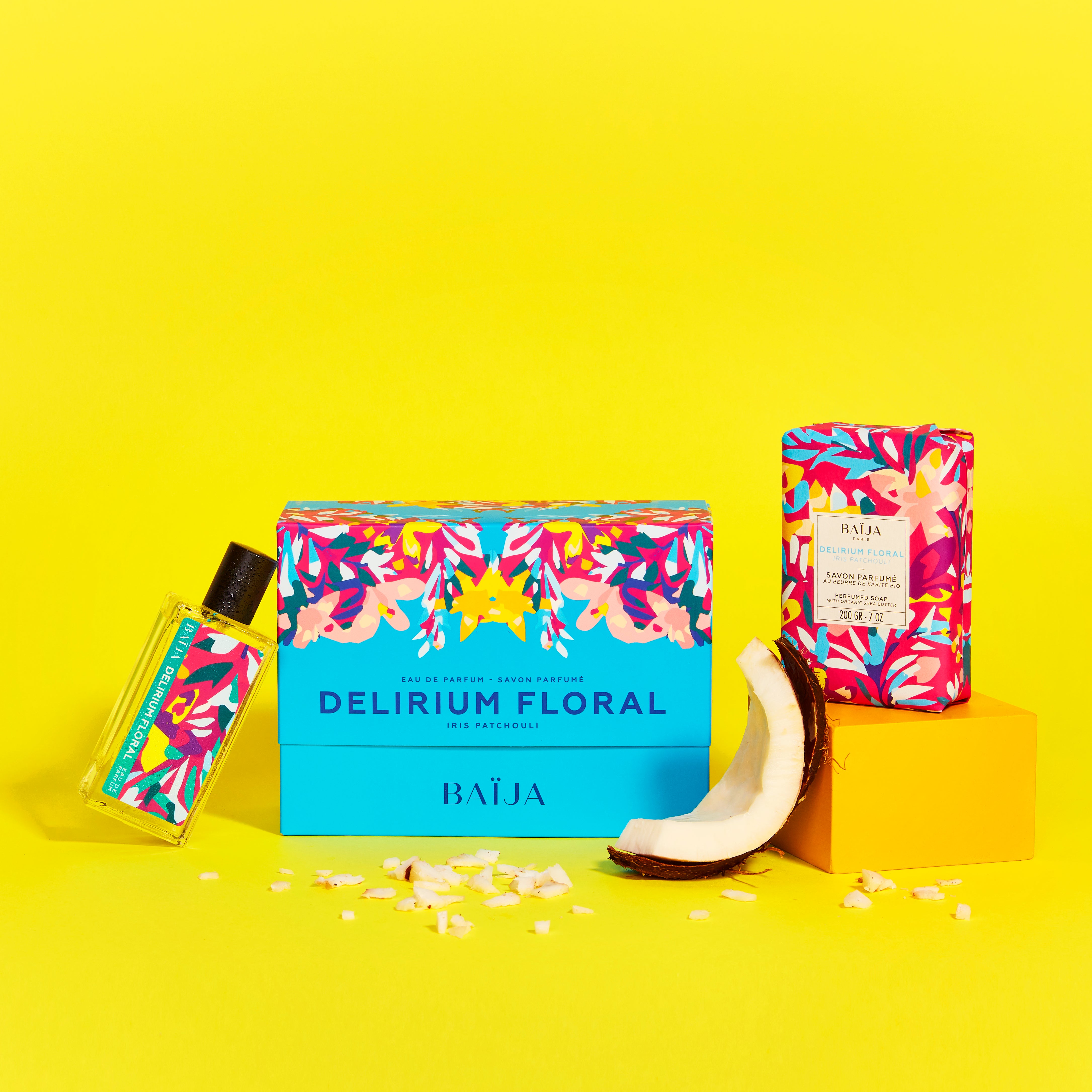 Coffret parfum savon delirium floral Baïja 