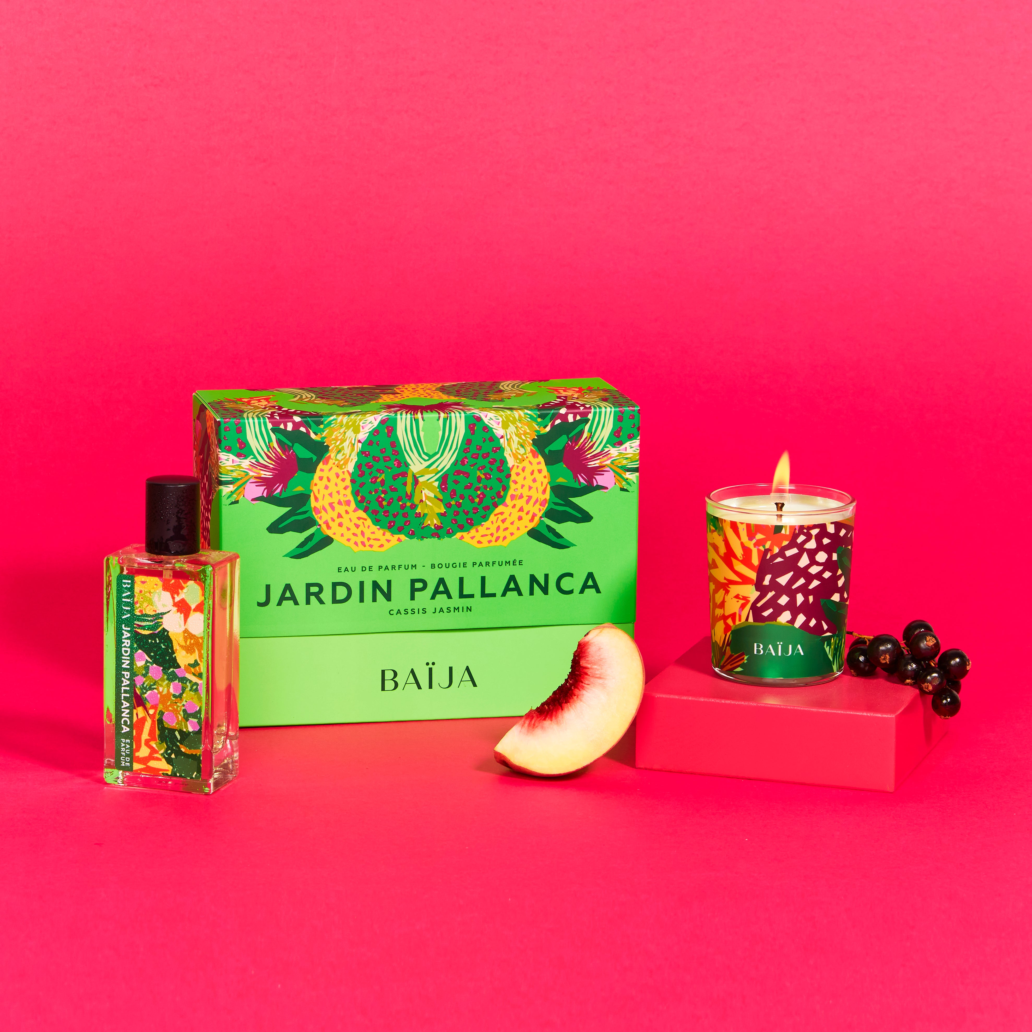 Coffret parfum bougie jardin pallanca Baïja 