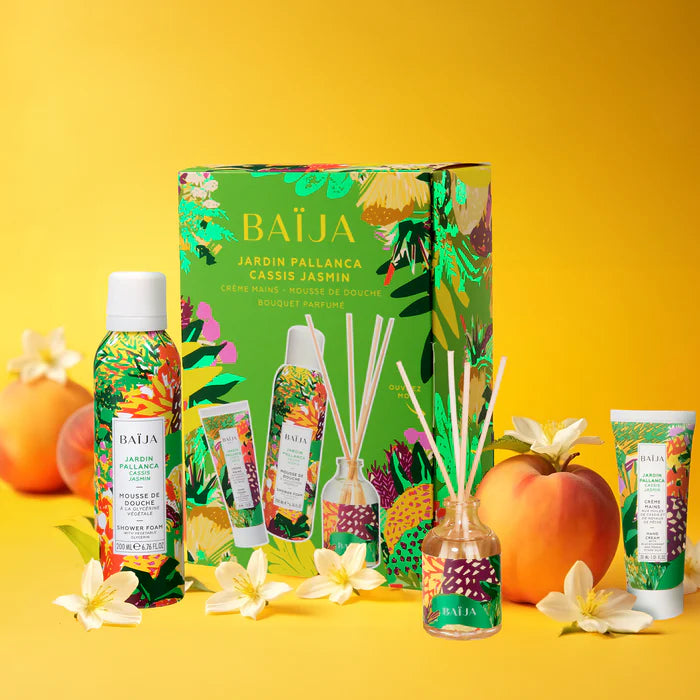 Coffret Corps BAIJA – Crème Mains, Mousse de Douche & Bouquet Parfumé