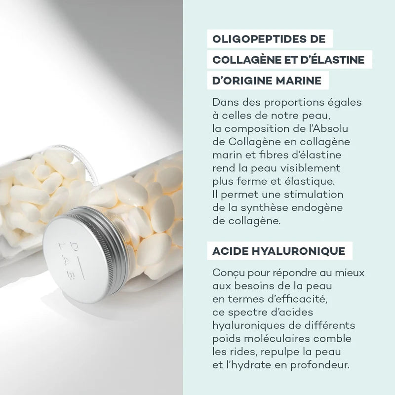 DLAB - Duo Nutrition Absolue - Collagène et Acide Hyaluronique - Cure 1 mois