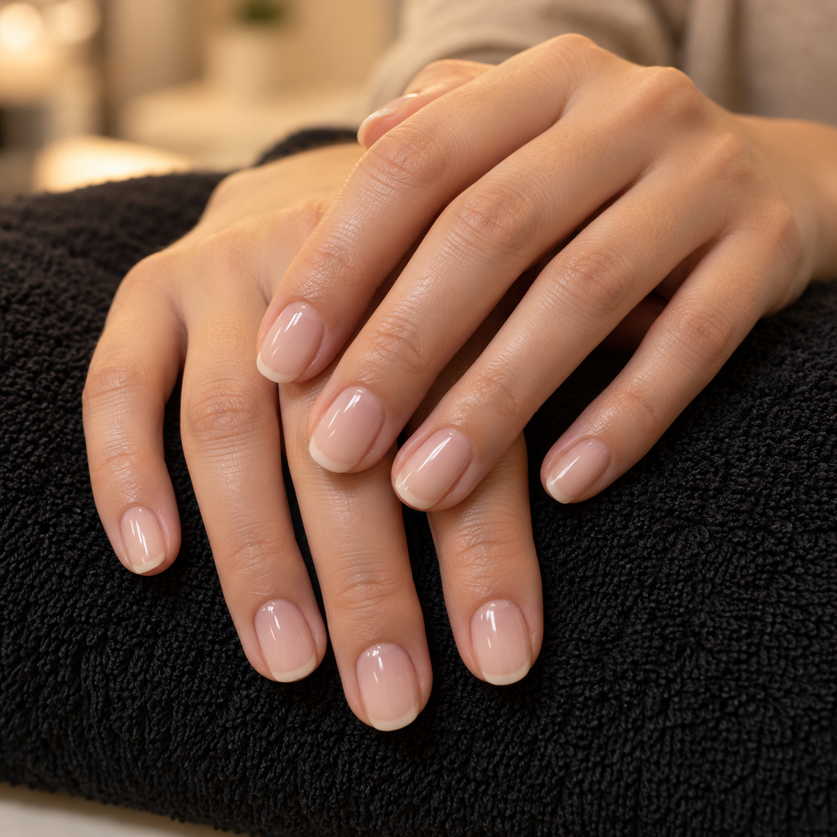 Gainage gel sur ongles naturels à Beauvais