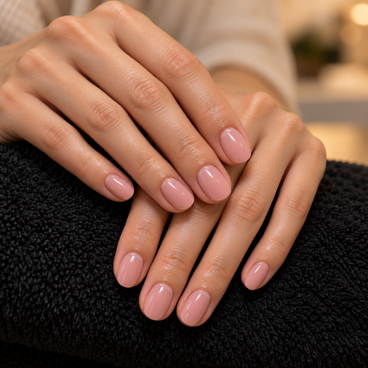 Gainage gel sur ongles naturels à Beauvais
