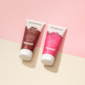 NOUGATINE - Sensimousse Lait de douche enfant parfum fraise vanille - 200 ml ou 30 ml
