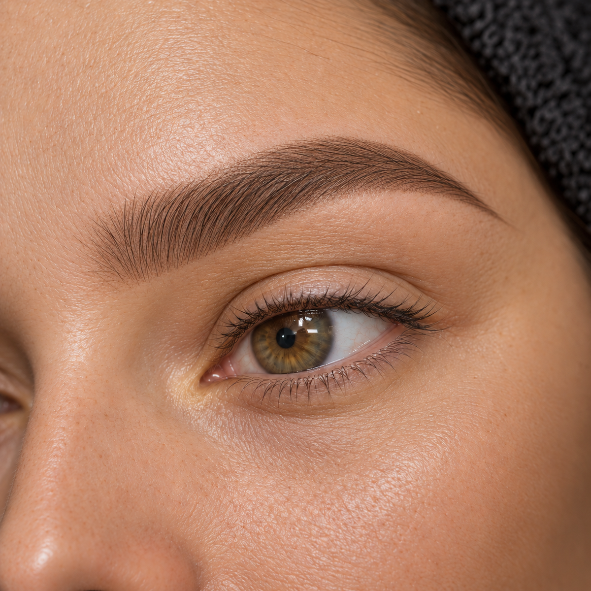 Illustration d’un sourcil à effet poudré Powder Brow.