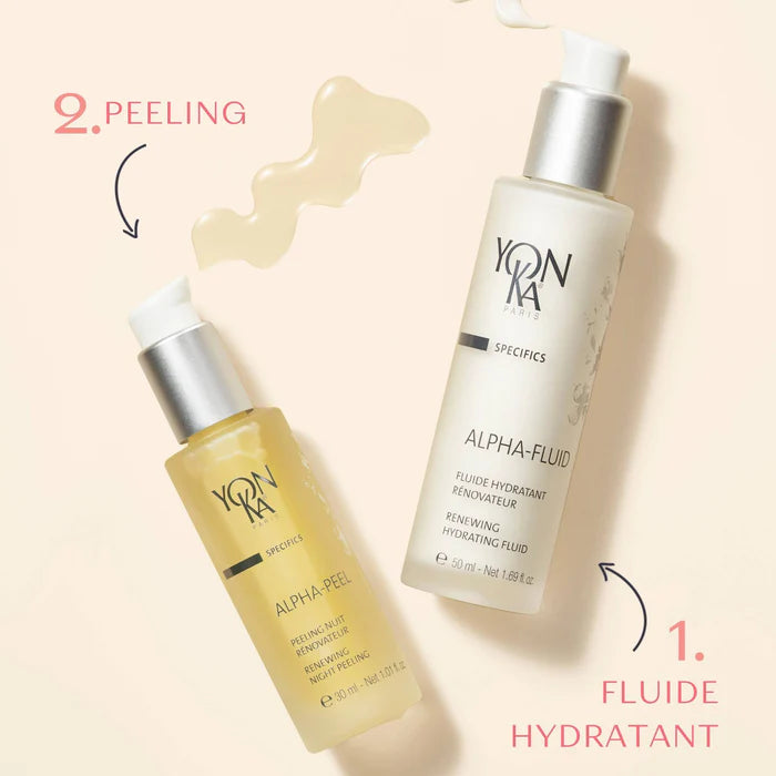 YONKA - Alpha Fluid + Alpha Peel - Programme Rénovateur de Peau