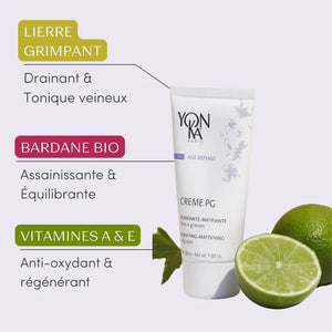 YONKA - Crème PG - actions purifiante et matifiante - 50 ml