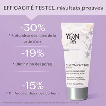 Charger l&#39;image dans la galerie, GLYCONIGHT - YonKa - 50 ml - Masque Peeling Lissant Effet peau neuve
