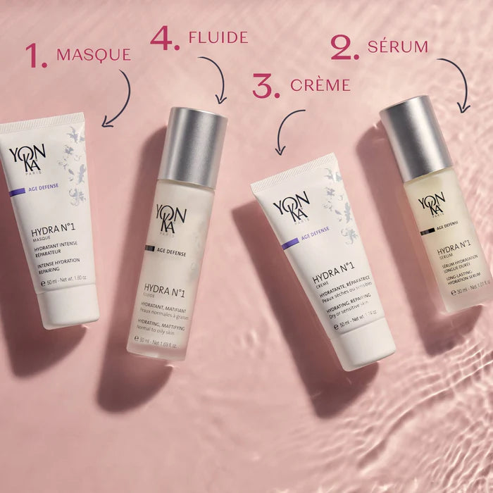 YonKa - Hydra Crème N°1 - Hydra Fluide N°1 - 50 ml pour peau sèche et très déshydratée