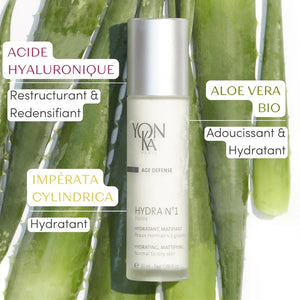 YonKa - Hydra Crème N°1 - Hydra Fluide N°1 - 50 ml pour peau sèche et très déshydratée