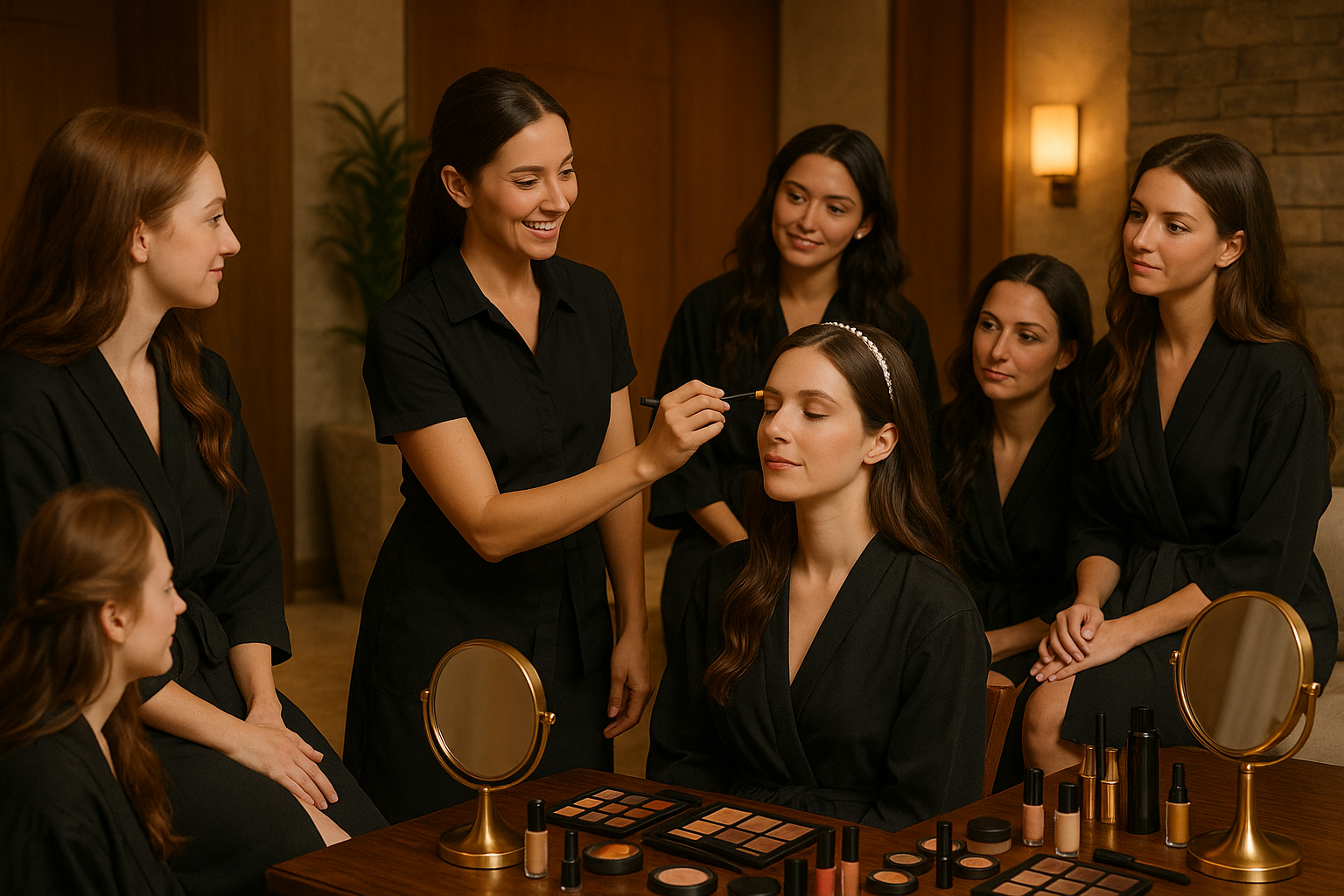 Atelier coaching maquillage pour enterrement de vie de jeune fille