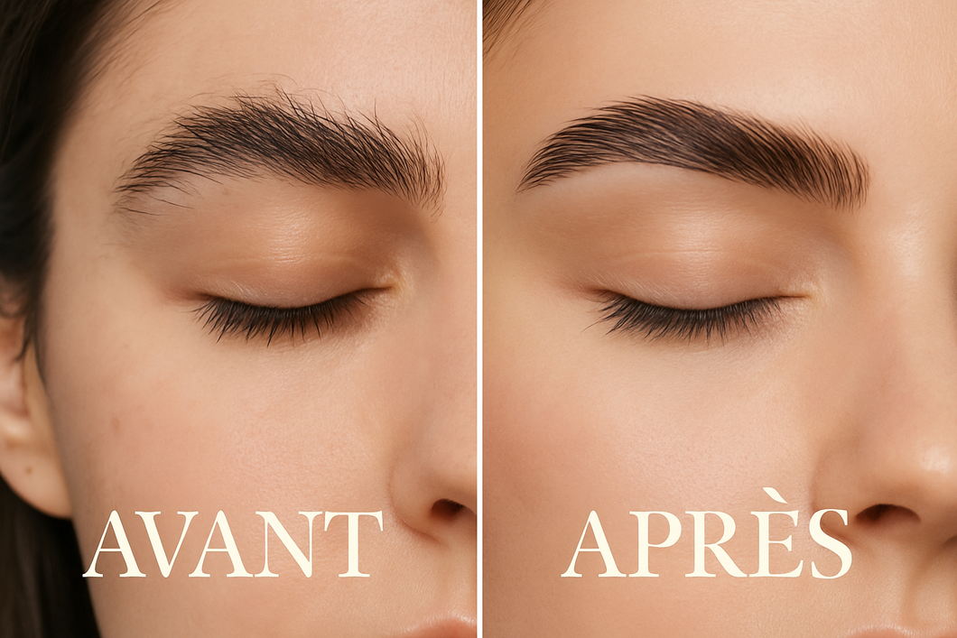 Avant-après structuration sourcils