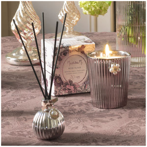 MATHILDE M - Bougie Bijoux Parfumée Célébrations Exquises 260 g - Parfum Rose Elixir