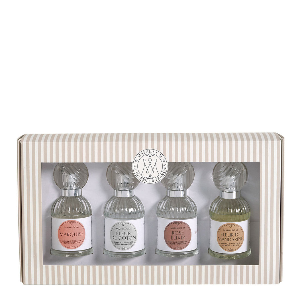 MATHILDE M - Coffret découverte de 4 parfums d'ambiance 30 ml Les Intemporelles