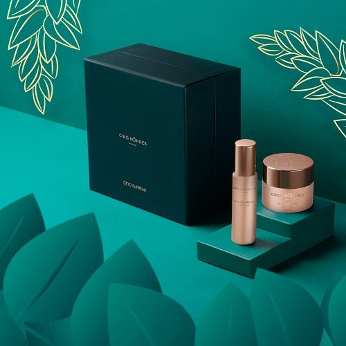 Coffret GÉTO Suprême Cinq Mondes - Sérum + Crème Anti-Âge Luxe | Beauvais