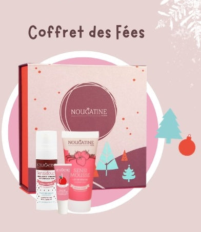 Coffret des fées - Nougatine la marque des enfants - sensidouce + sensimousse + baume à lèvres teinté