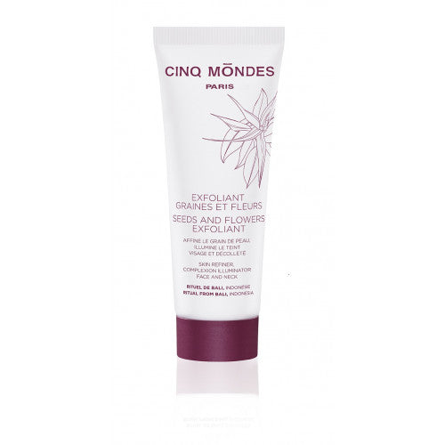 Exfoliant Graines et Fleurs - CINQ MONDES - Rituel de Bali Indonésie 60 ml