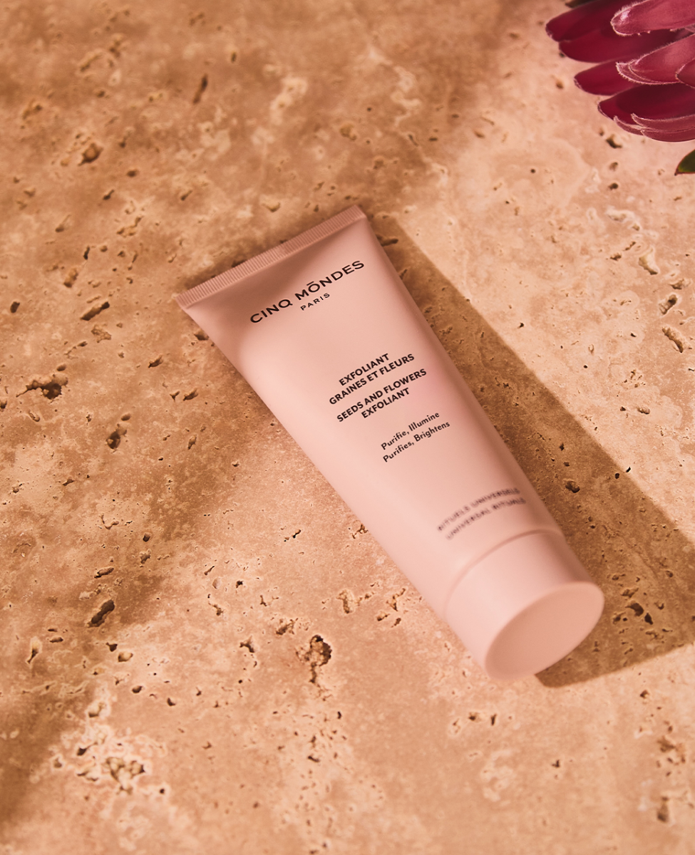 Exfoliant Graines et Fleurs Cinq Mondes 60ml - Rituel de Bali Gommage Visage