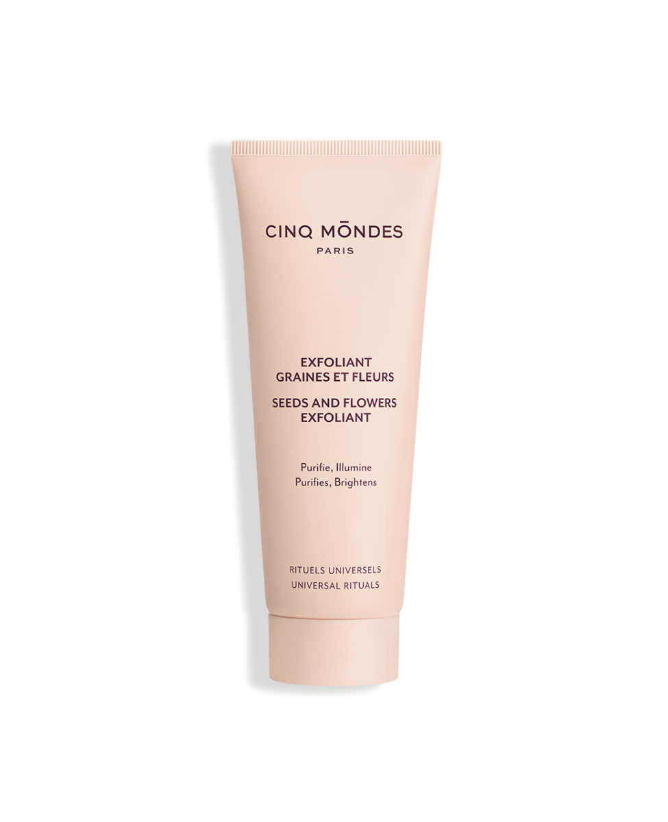 Exfoliant Graines et Fleurs Cinq Mondes 60ml - Rituel de Bali Gommage Visage