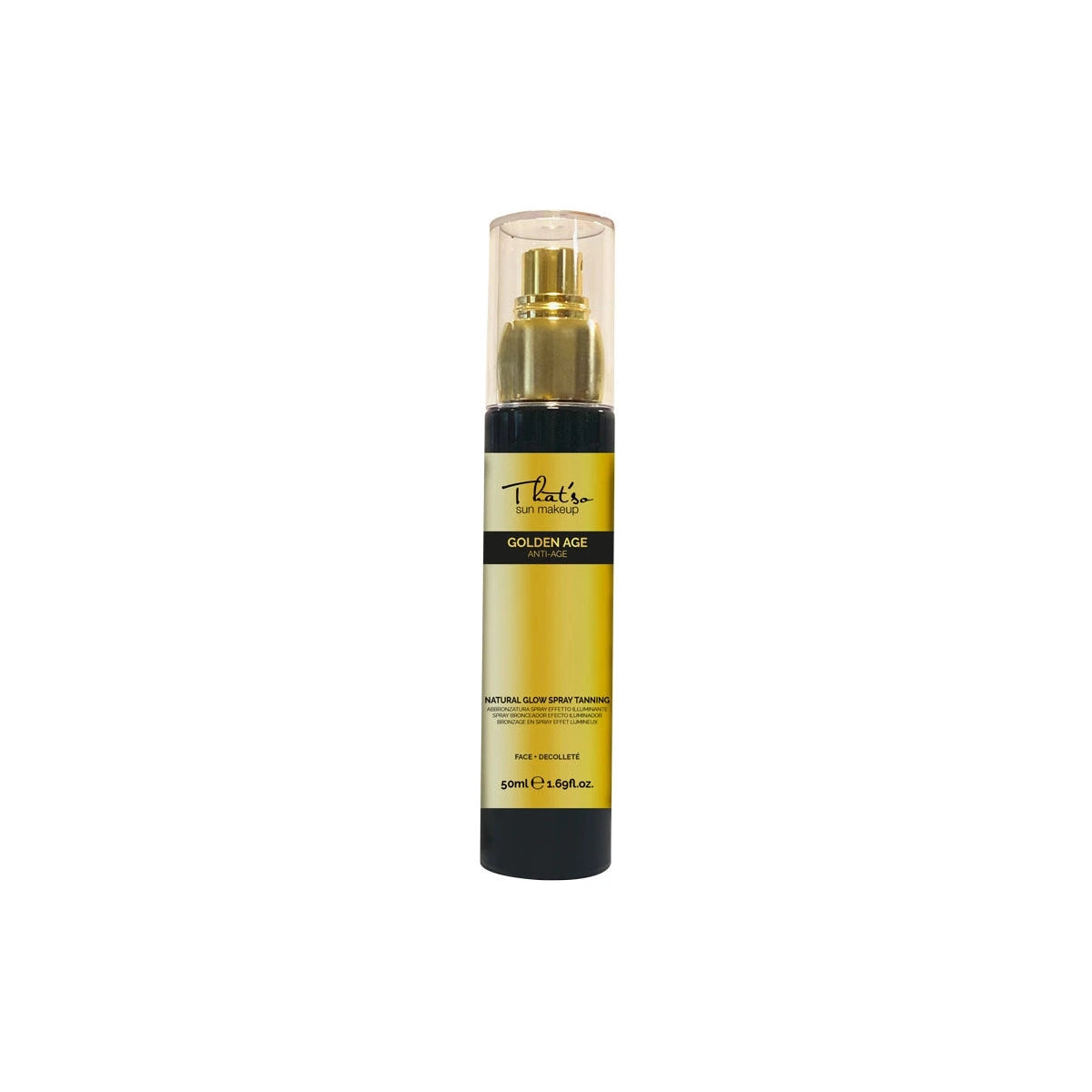THAT'SO - Autobronzant Visage Golden Beauty en spray 50 ml - effet bronzant hydratant et anti âge