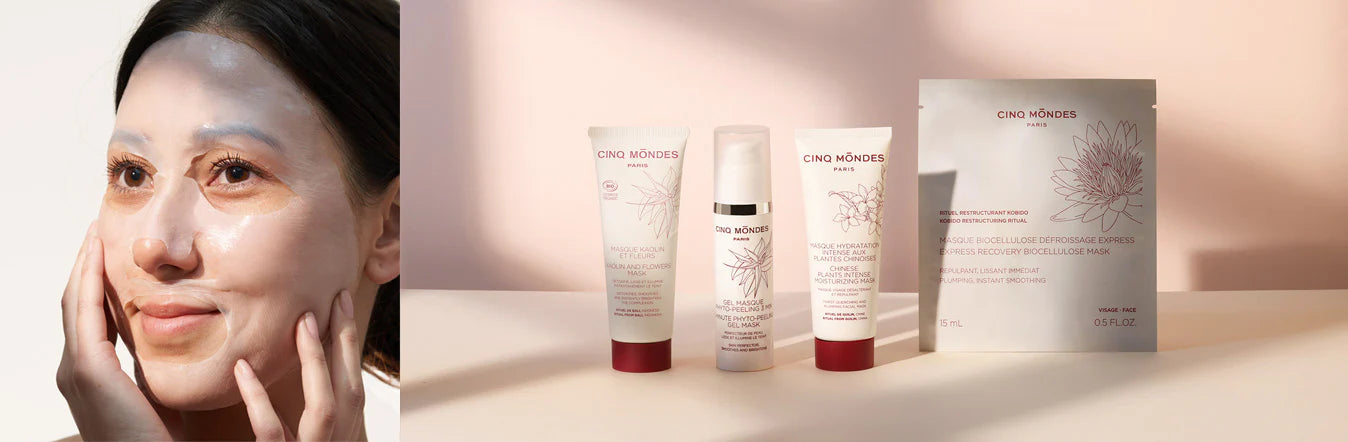 Masque Hydratation Intense 7 Plantes Chinoises Cinq Mondes 60ml - Rituel Guilin